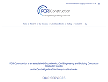 Tablet Screenshot of pgrconstruction.co.uk